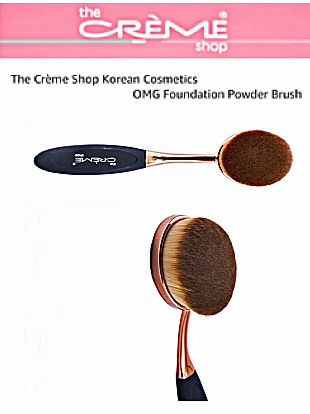 Foundation Brush The Creme Shop K BEAUTY OMG Oval Powder Brush Contour Conceal